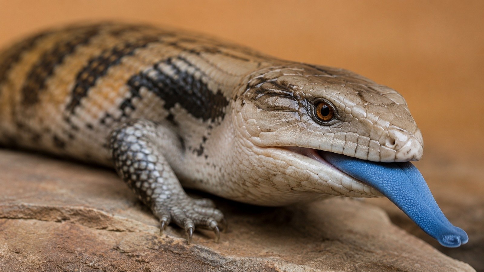 Blue-tongue lizard